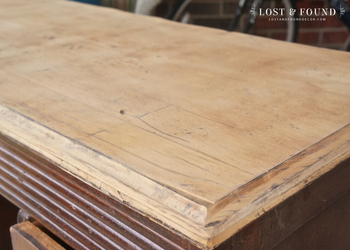 How To Refinish A Table Top Or Dresser Part 1 Lost Found