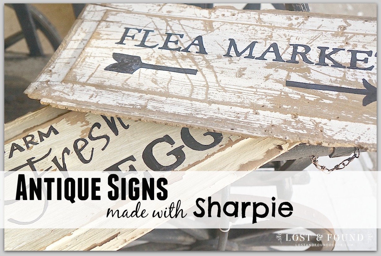 How to Make an Antique Sign | Lost & Found