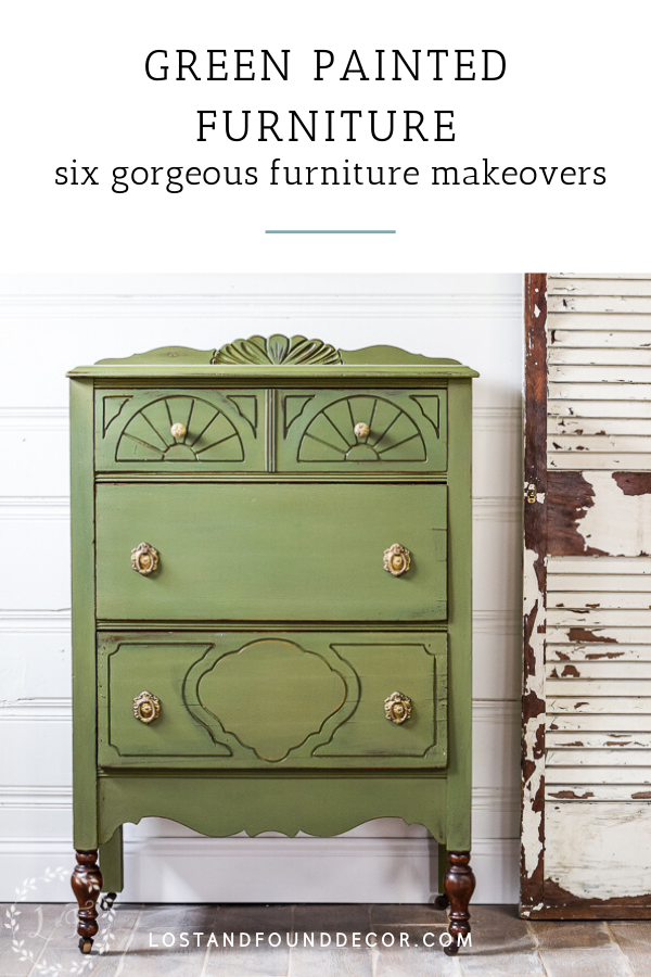 6 Gorgeous Makeovers Inspiration Green Painted Furniture
