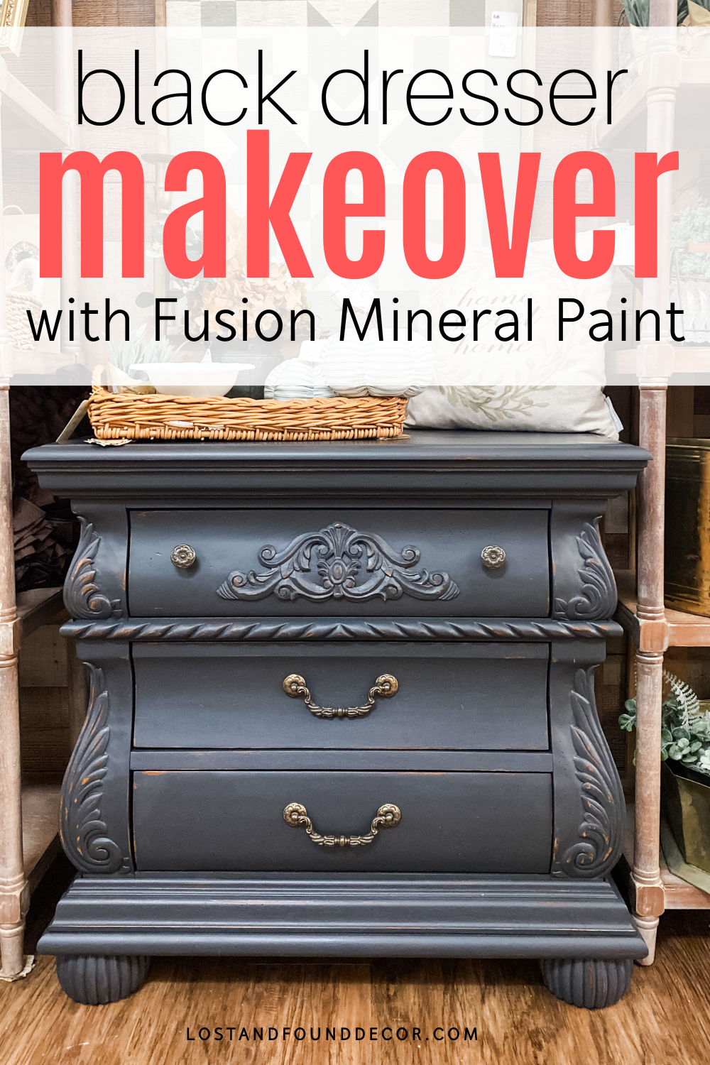Vintage Dresser Makeover with Fusion Mineral Paint - Saw Nail and