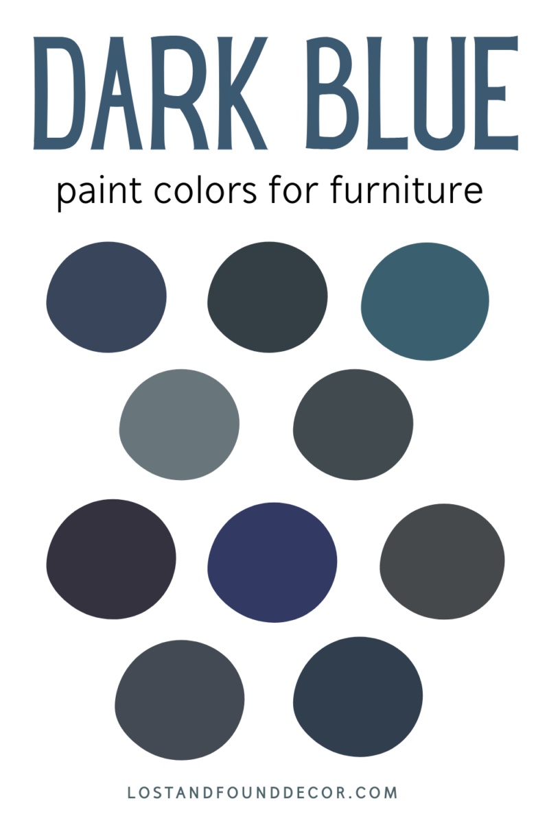 The Best Dark Blue Paint Colors for Furniture - Lost & Found Decor