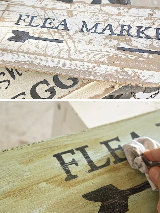 Super Easy DIY Antique Sign Idea!